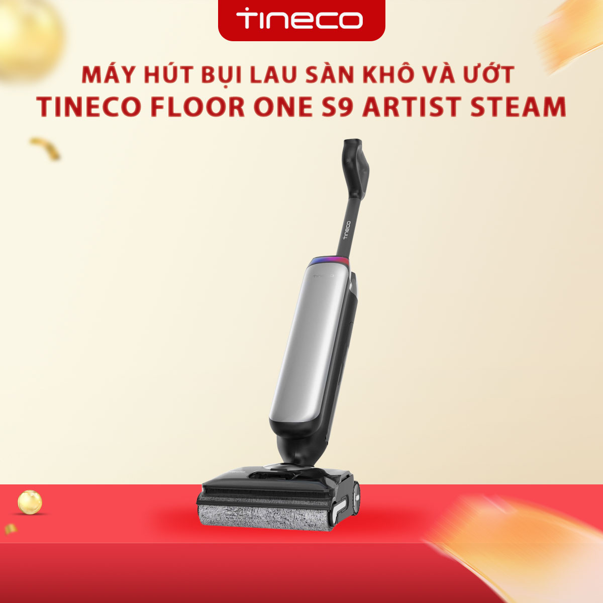 Tineco S9 Artist Steam — 15,9tr đại lý · sàn 12.240.800đ